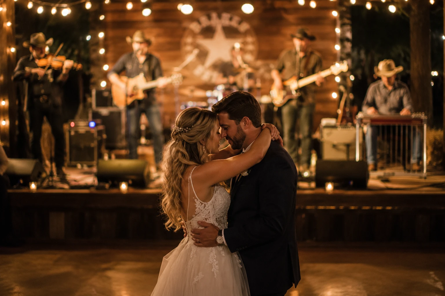 Live band playing a first dance